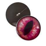 hot pink dragon or cat sew on glass eyes