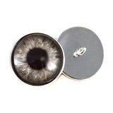 Black and White Gray Steampunk Glass Eyes on Sew on Buttons