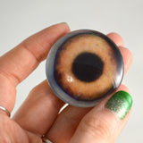 Light Brown Dog Glass Cabochon Eyes
