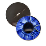 Intense Ice Blue Human inspired sew on glass eyes