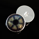 Iron gear nautical steampunk sew on glass eyes