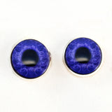 Dark Blue jewel toned sew on glass eyes