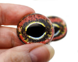 High Domed Komodo Dragon Glass Creature Eyes