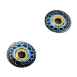 16mm Kraken Sea Creature Glass Eyes in Blue and Yellow