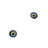 6mm Kraken Sea Creature Glass Eyes in Blue and Yellow