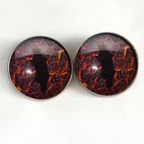 Lava dragon sew on glass eyes