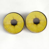 lemon slice inspired sew on glass eyes