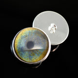 Blue and Green Leopard Sew on Glass Eyes