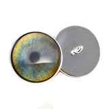 Blue and Green Leopard Sew on Glass Eyes