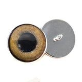 Light Brown Tropical Owl Inspired Sew-On Button Glass Eyes