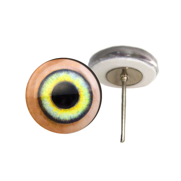 Light Green House Elf Eyes on wire pin posts