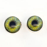 Light Green human inspired sew on glass eyes
