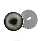 Light Green Weimaraner Dog Inspired Sew-On Button Glass Eyes