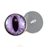 Light purple cat dragon sew on glass eyes