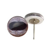 Light colored realistic deer inspired glass eyes on wire pin posts