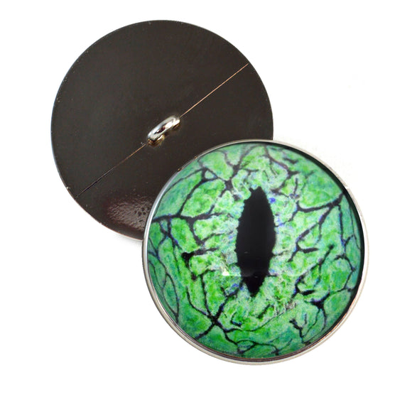 Electric Lime Green Raptor Sew on Glass Eyes