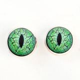 Electric Lime Green Raptor Sew on Glass Eyes