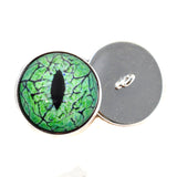 Electric Lime Green Raptor Sew on Glass Eyes