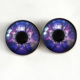 Magical purple octopus sew on glass eyes