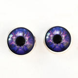 Magical purple octopus sew on glass eyes