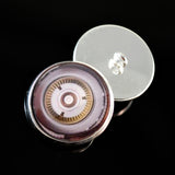 10mm - 30mm Mechanical Robot Droid Flatback Glass Cabochon Button Eyes Sew On with Loops