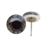 Misty Gray Human Inspired eyes on wire pin posts
