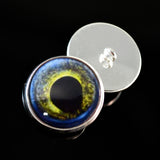 Blue and Yellow Moray Eel sew on glass eyes