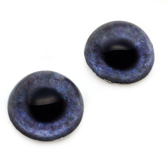 High Domed Gray Ostrich Glass Eyes