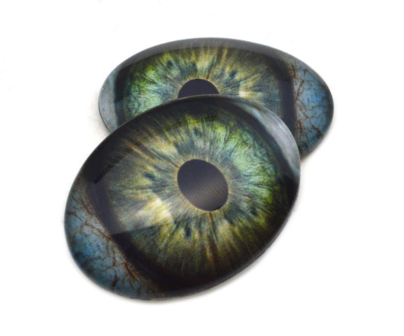 Oval Forest Creature Spooky Glass Eyes