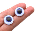 16mm Pale Blue Dog Glass Eyes