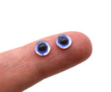 6mm Pale Blue Dog Glass Eyes