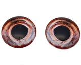 Peach Colored Glass Fish Eyes