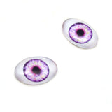 Pink and Purple Human Doll Oval Glass Eyes