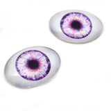 Pink and Purple Human Doll Oval Glass Eyes