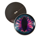 Pink and Blue cat or dragon sew on glass eyes