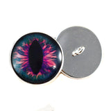 Pink and Blue cat or dragon sew on glass eyes