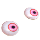 Pink Side Glance Human Glass Eyes