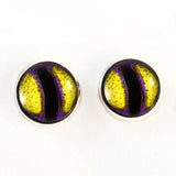 purple and yellow octopus sew on glass eyes