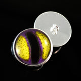 purple and yellow octopus sew on glass eyes