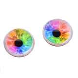 High Domed Rainbow Doll Glass Eyes