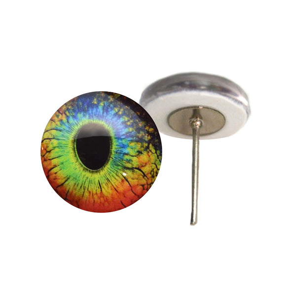 Rainbow Lizard eyes on wire pin posts