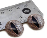 Diamondback rattlesnake inspired glass eye cabochons