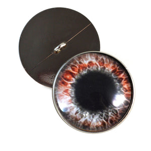 Red Black Fantasy Gothic Sew-On Button Glass Eyes