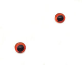 6mm Red Hogfish Glass Eyes