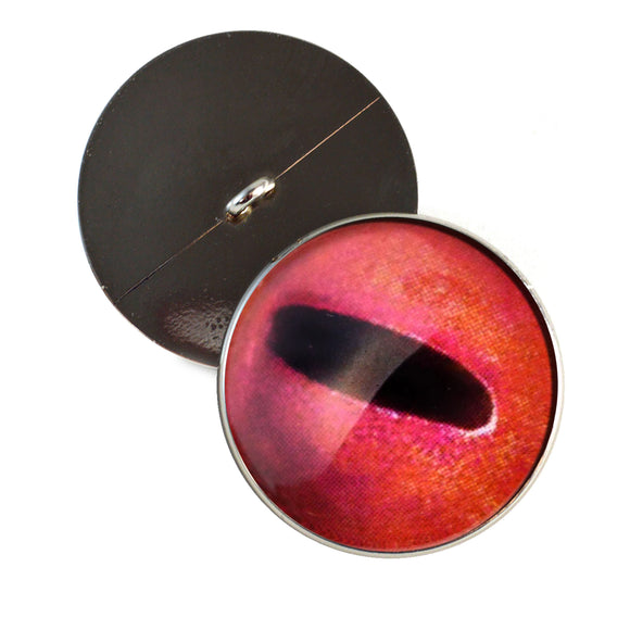 Red octopus sew on glass eyes