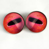 Red octopus sew on glass eyes