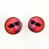 Red octopus sew on glass eyes