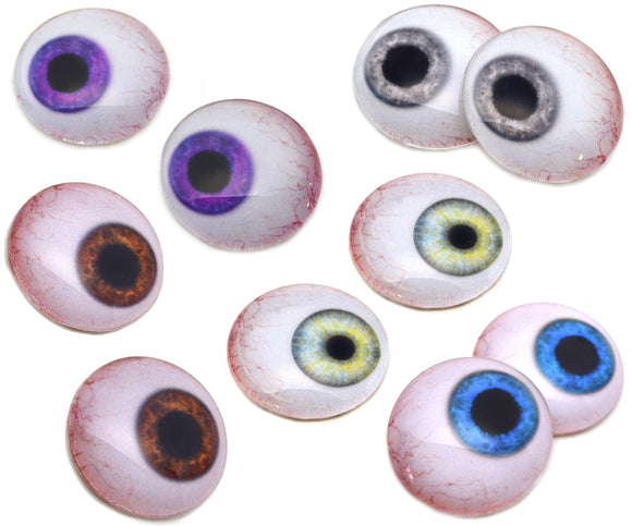 5 Pairs Side Glancing Human Style Doll Glass Eye Discounted Bundle