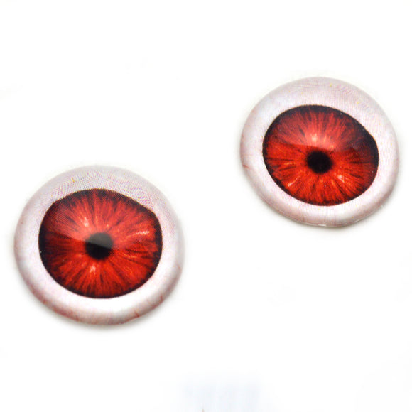 High Dome Sinister Red Vampire Demon Zombie Glass Eyes