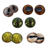 Realistic snake eye bundle of glass eye cabochons